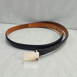Lauren Ralph Lauren Black Italian Leather Belt Womens L